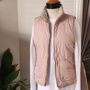 Quilted Reversible Vest in Blush 💕